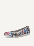 Not selected, Caprice, Leather Ballerina - white WHITE FLOWER