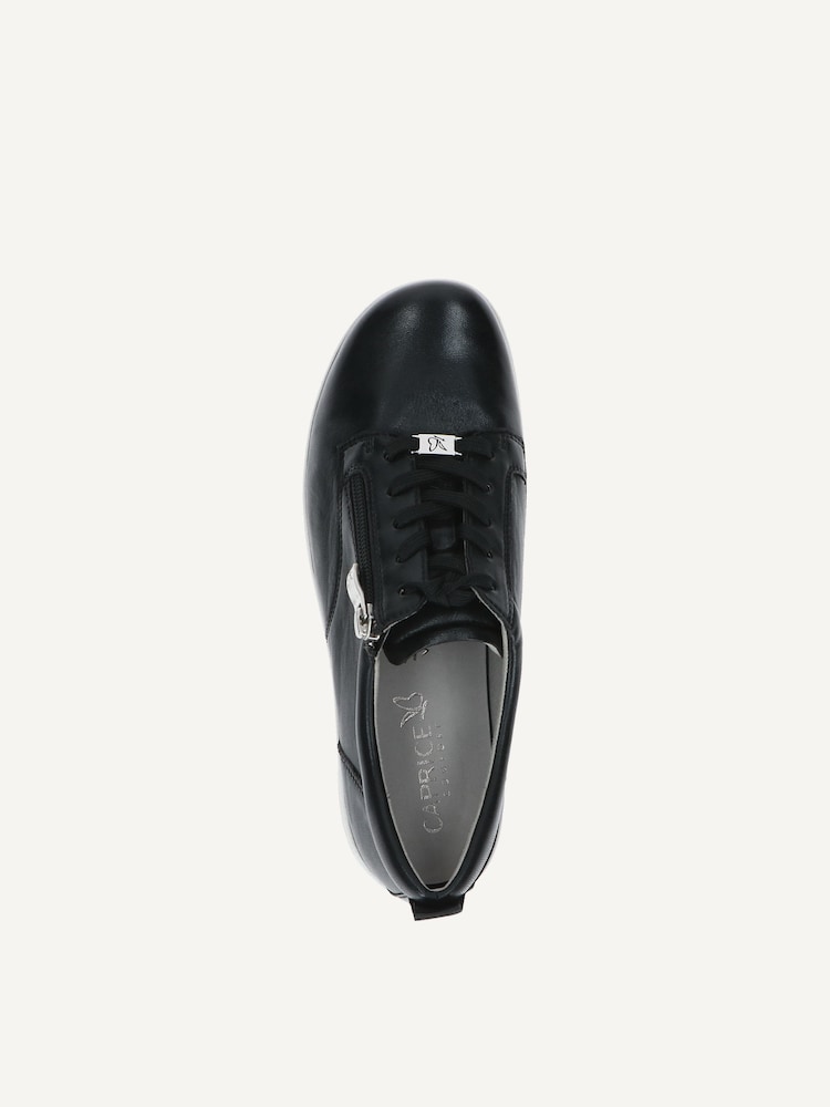 Caprice, Basket en cuir - noir BLACK SOFTNAP., image 4 sur 5