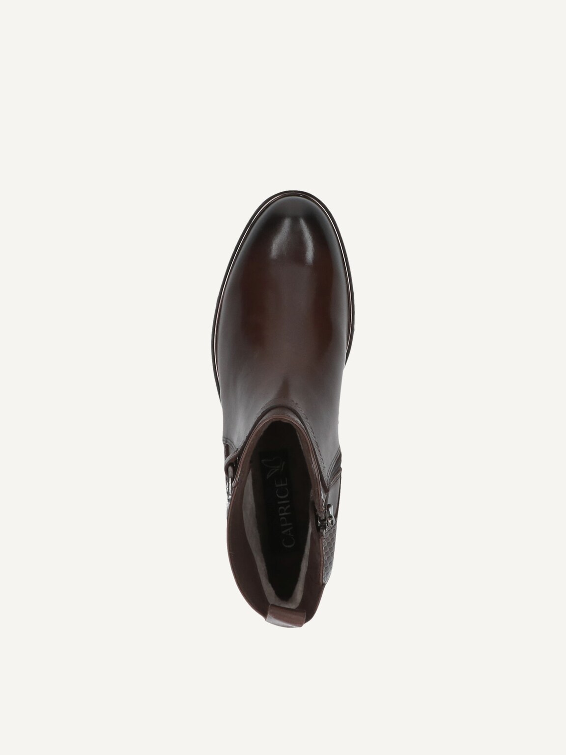 Caprice, Leather Bootie - brown DK BROWN COMB, image 5 of 5