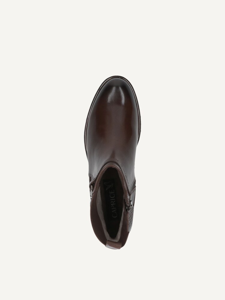 Caprice, Bottine en cuir - marron DK BROWN COMB, image 4 sur 5