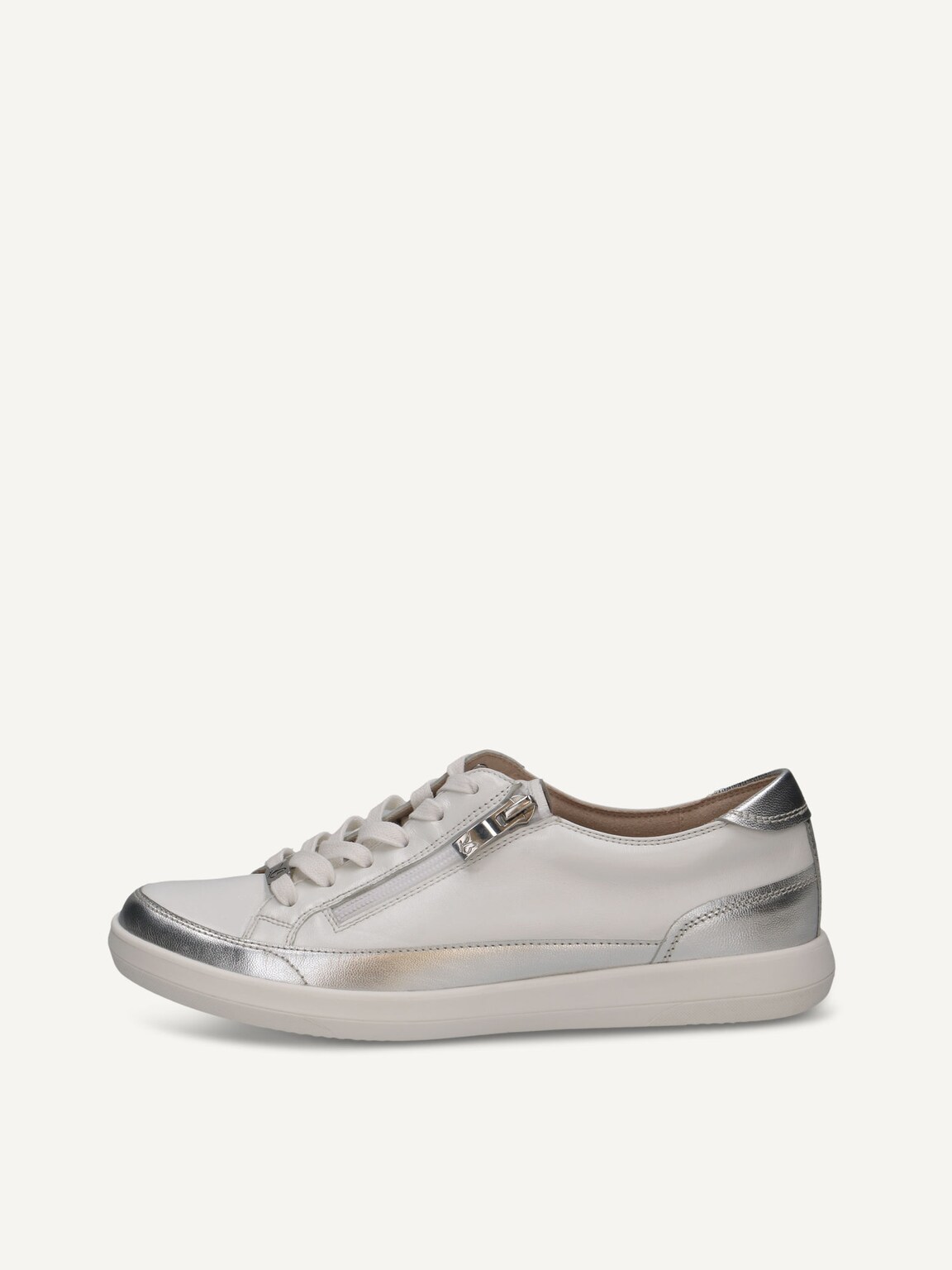 Caprice, Leather Sneaker - white WHITE/SILVER, image 2 of 5