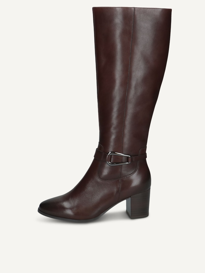 Caprice, Leather Boots - brown DK BROWN NAPPA