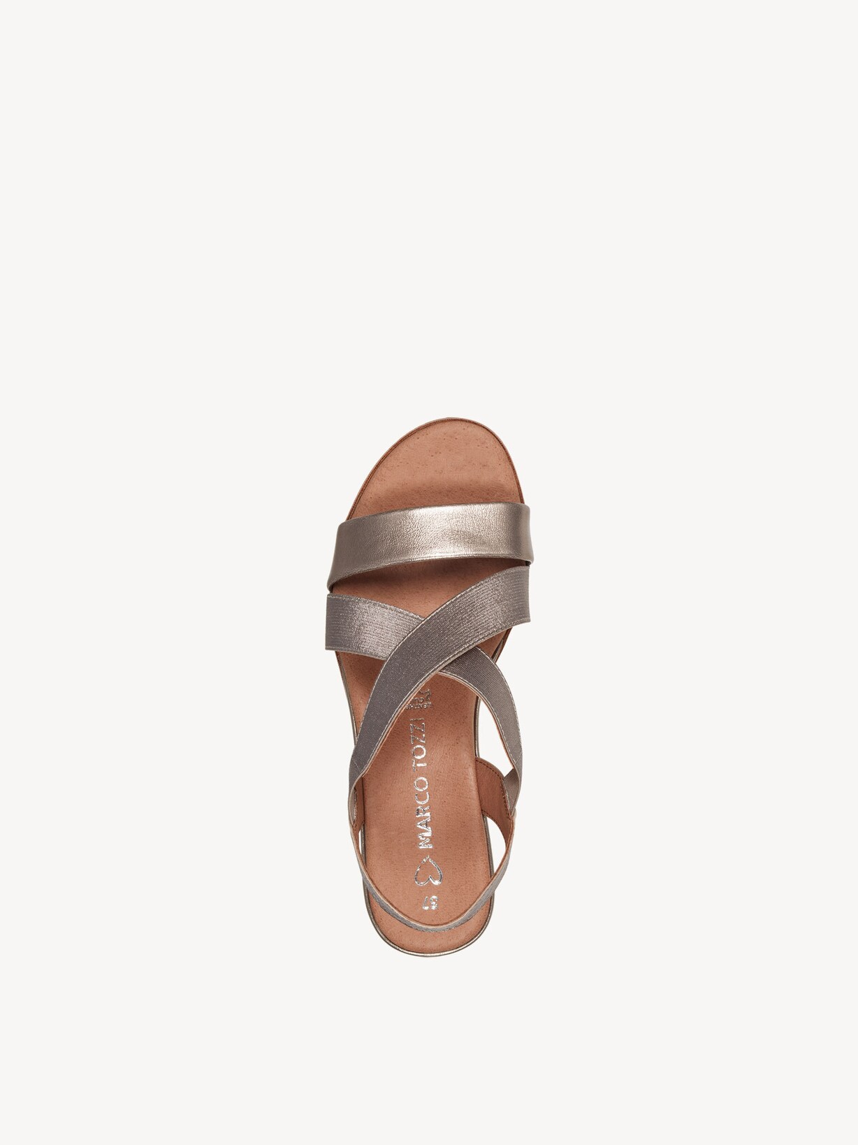 Marco Tozzi, Ledersandale - rosa ROSE METALLIC, Bild 5 von 6