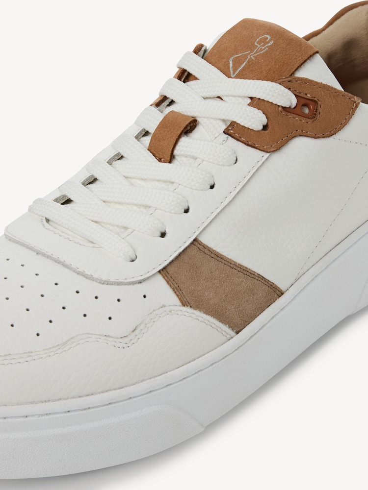 Marco Tozzi, Sneaker - bianco WHITE/NUT, immagine 5 di 6