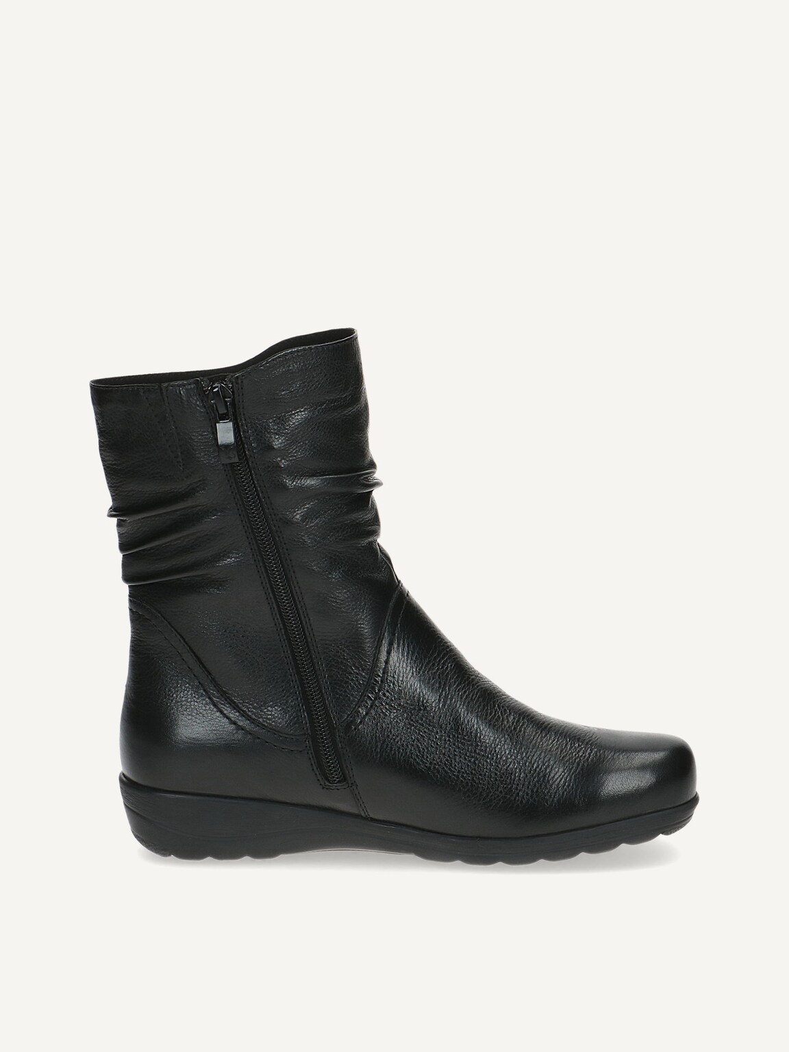 Caprice, Leather Bootie - black warm lining BLACK NAPPA, image 4 of 6