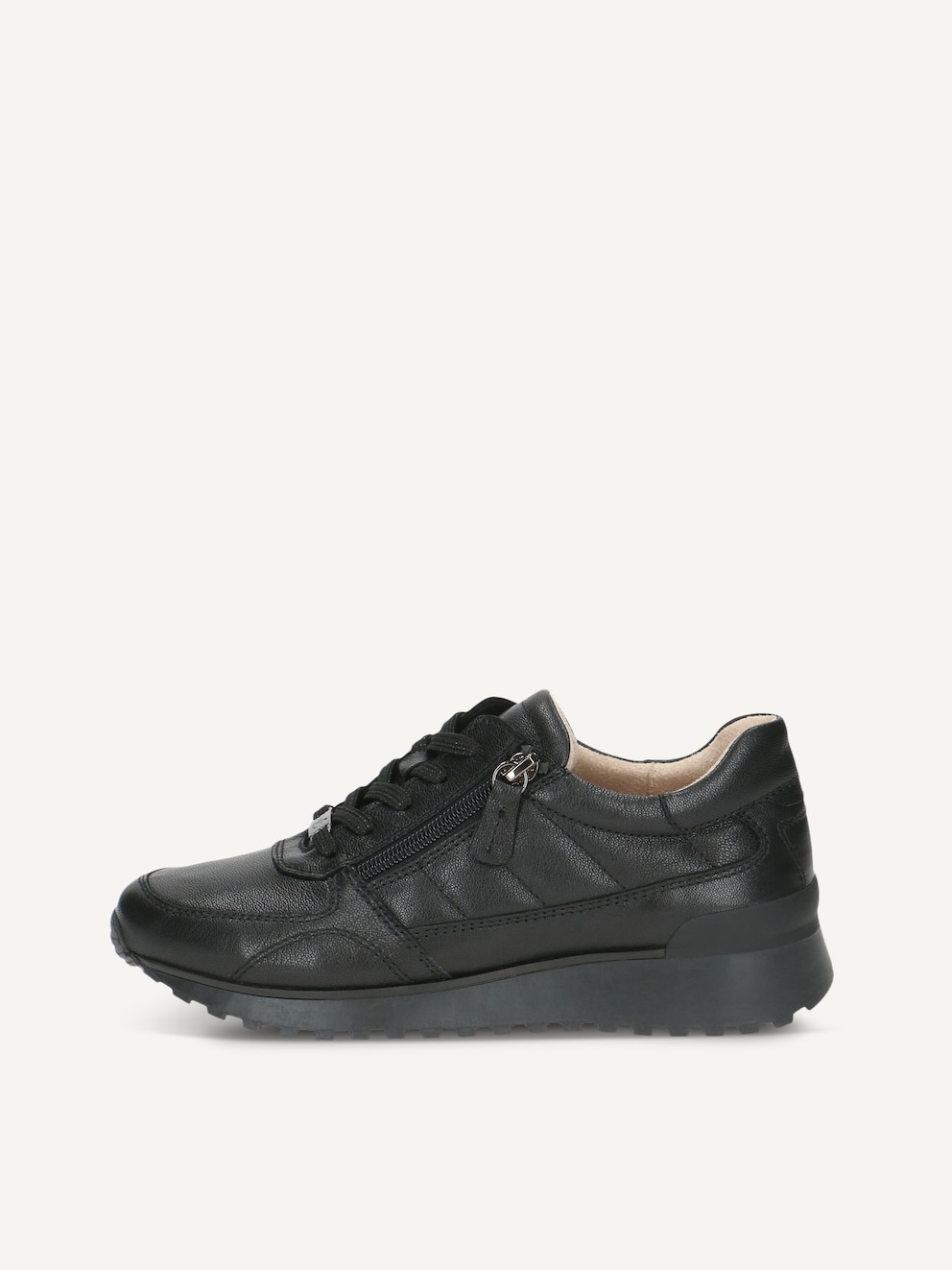 Caprice, Basket en cuir - noir BLACK/BLK SOLE, image 1 sur 5
