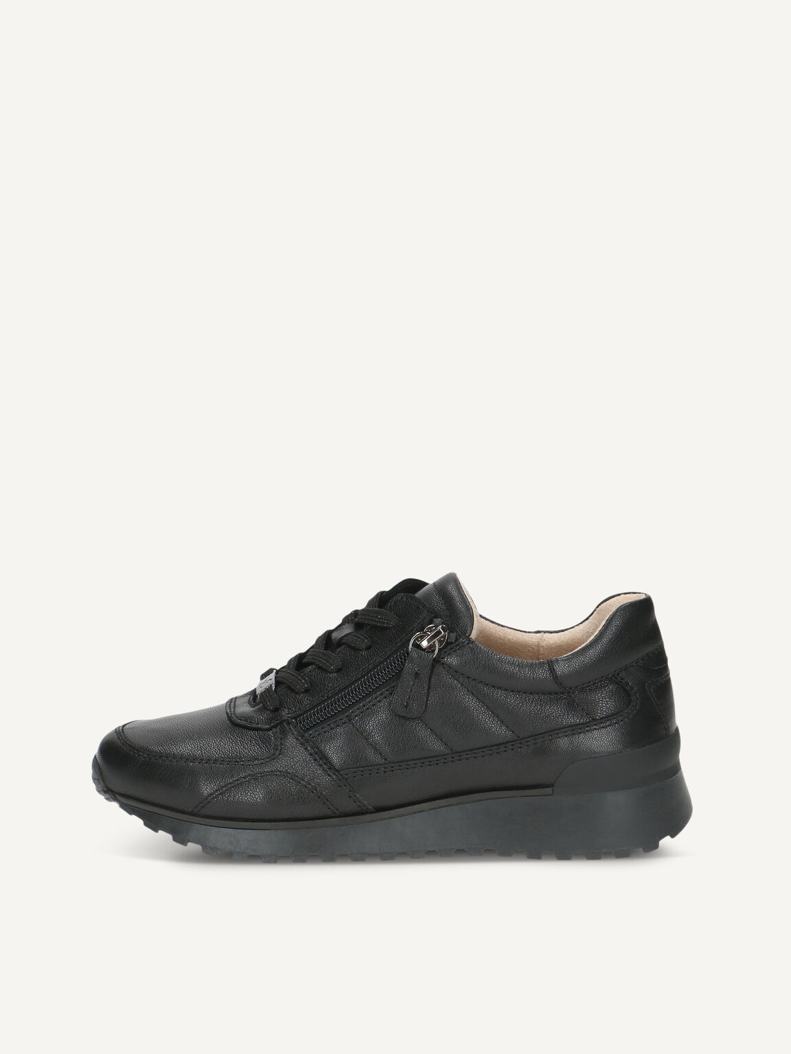 Caprice, Leather Sneaker - black BLACK/BLK SOLE, image 2 of 5