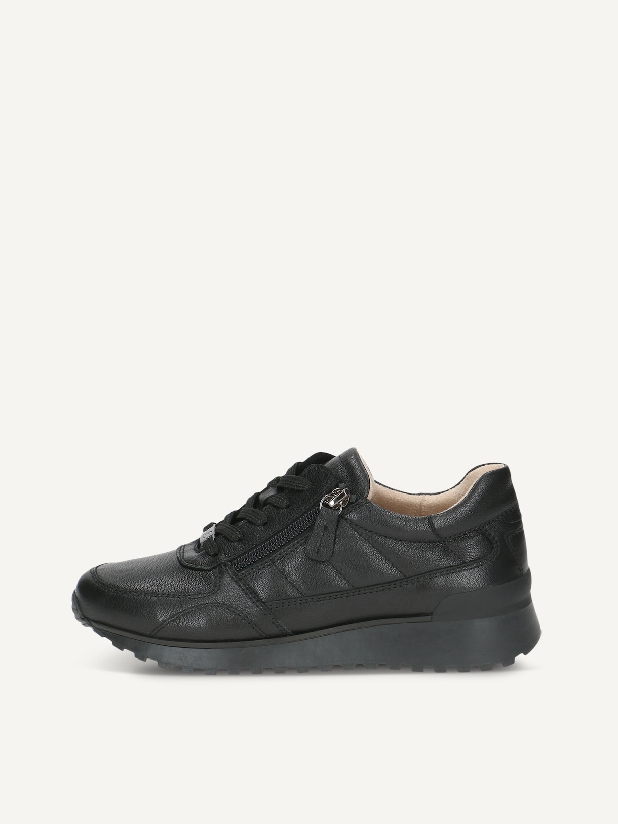 Caprice, Basket en cuir - noir BLACK/BLK SOLE, image 1 sur 5
