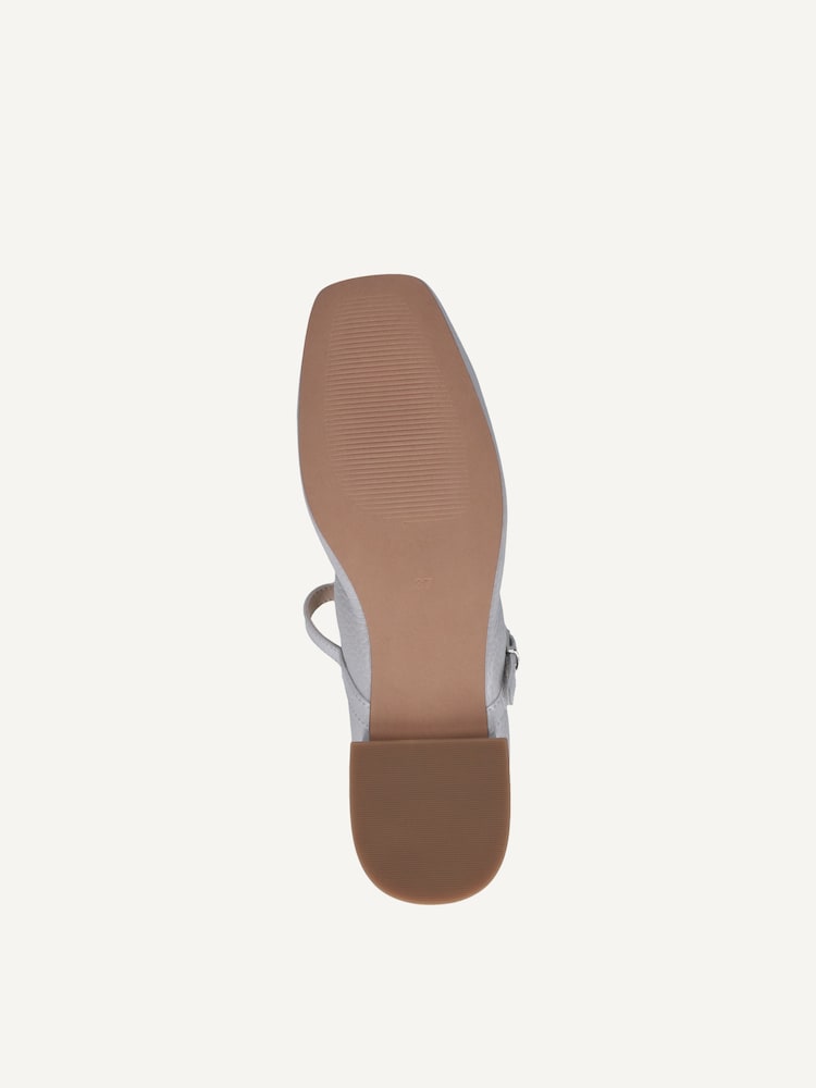 Caprice, Ballerine en cuir - bleu LT.BLU.PER.DEE, image 5 sur 5
