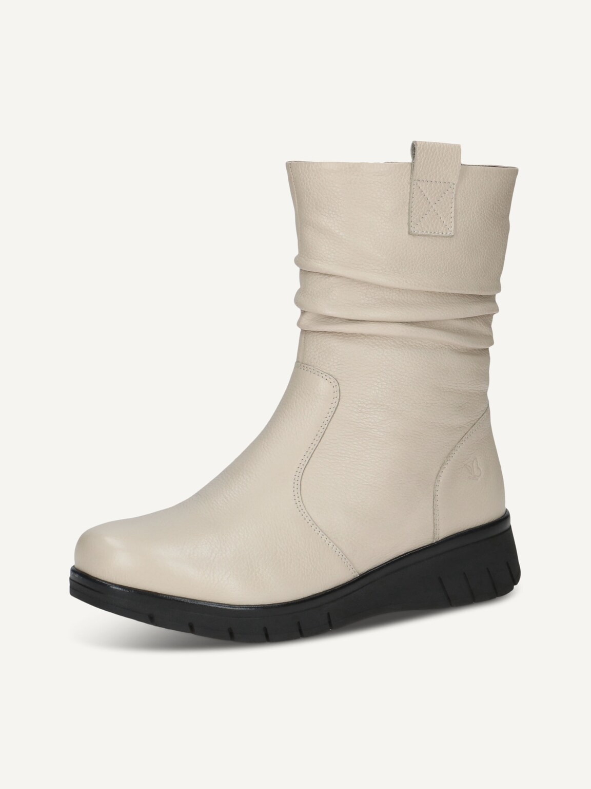 Caprice, Leather Bootie - white warm lining ECRU NAPPA, image 1 of 5