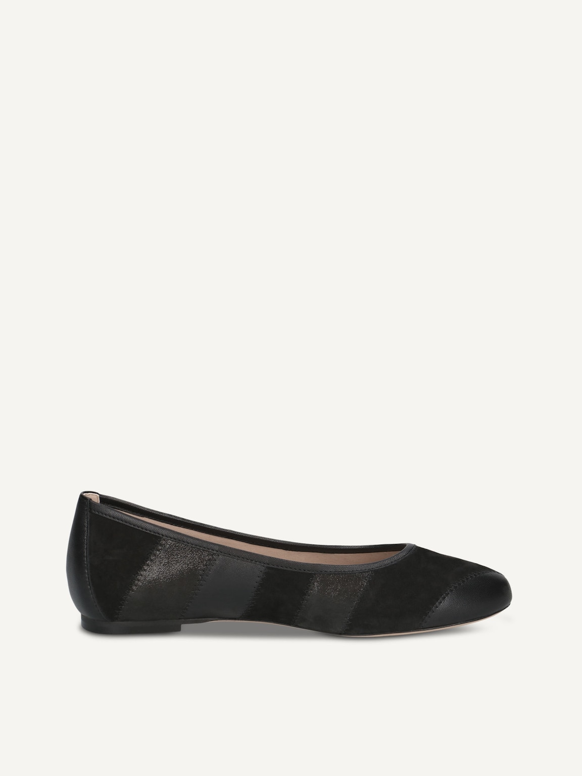 Caprice, Leather Ballerina - black BLACK METALLIC, image 3 of 5
