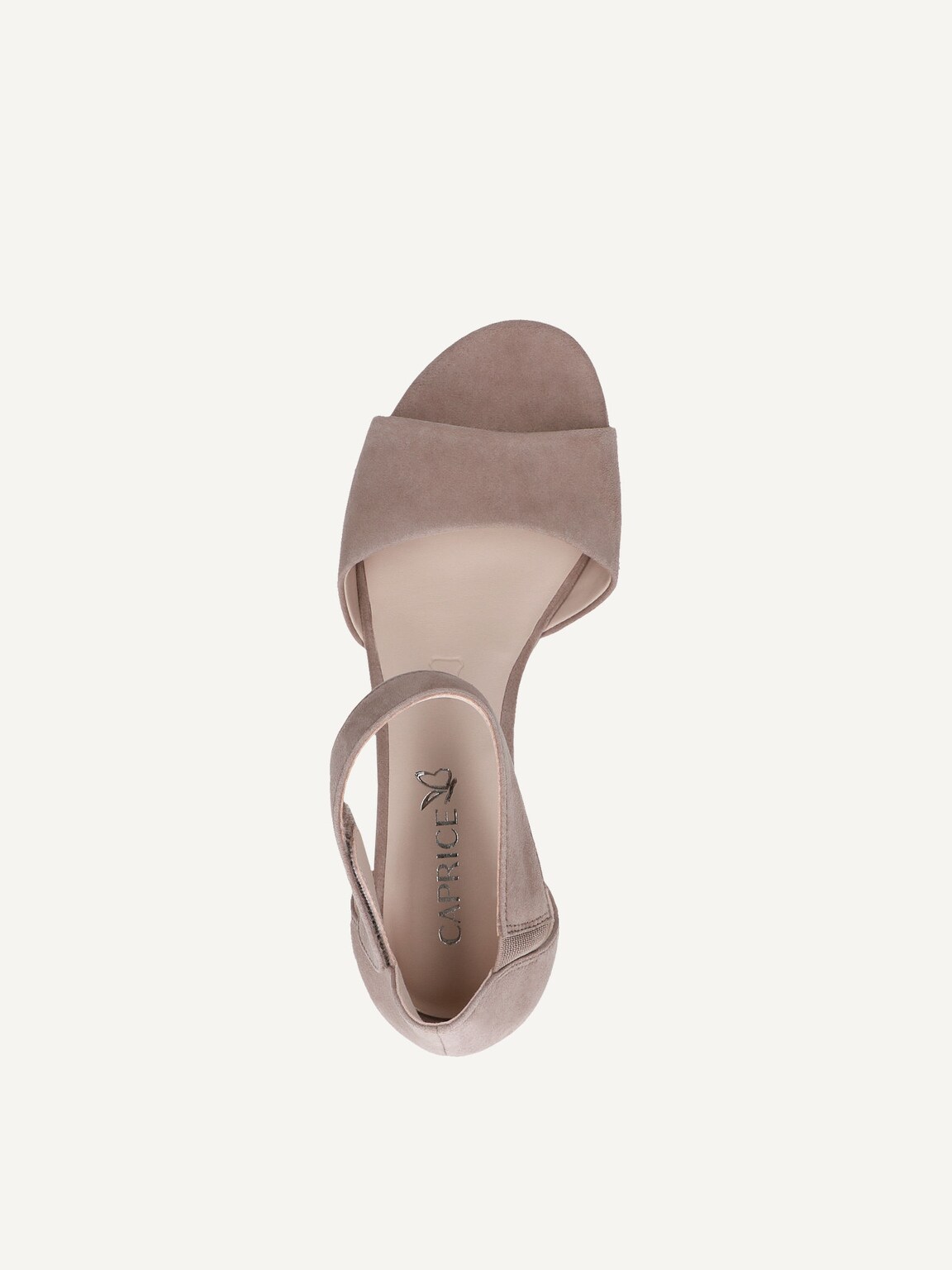 Caprice, Leather Heeled sandal - brown MUD SUEDE, image 5 of 5