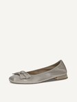 Not selected, Caprice, Leather Ballerina - grey STONE PER.DEER