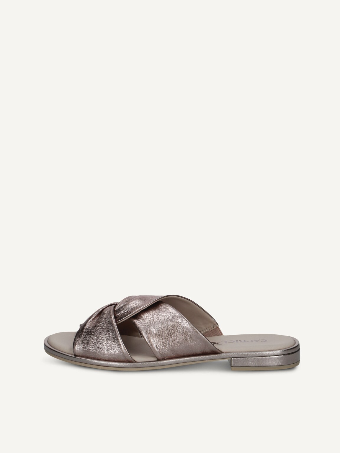 Caprice, Leather Mule - metallic BRONCE, image 2 of 5