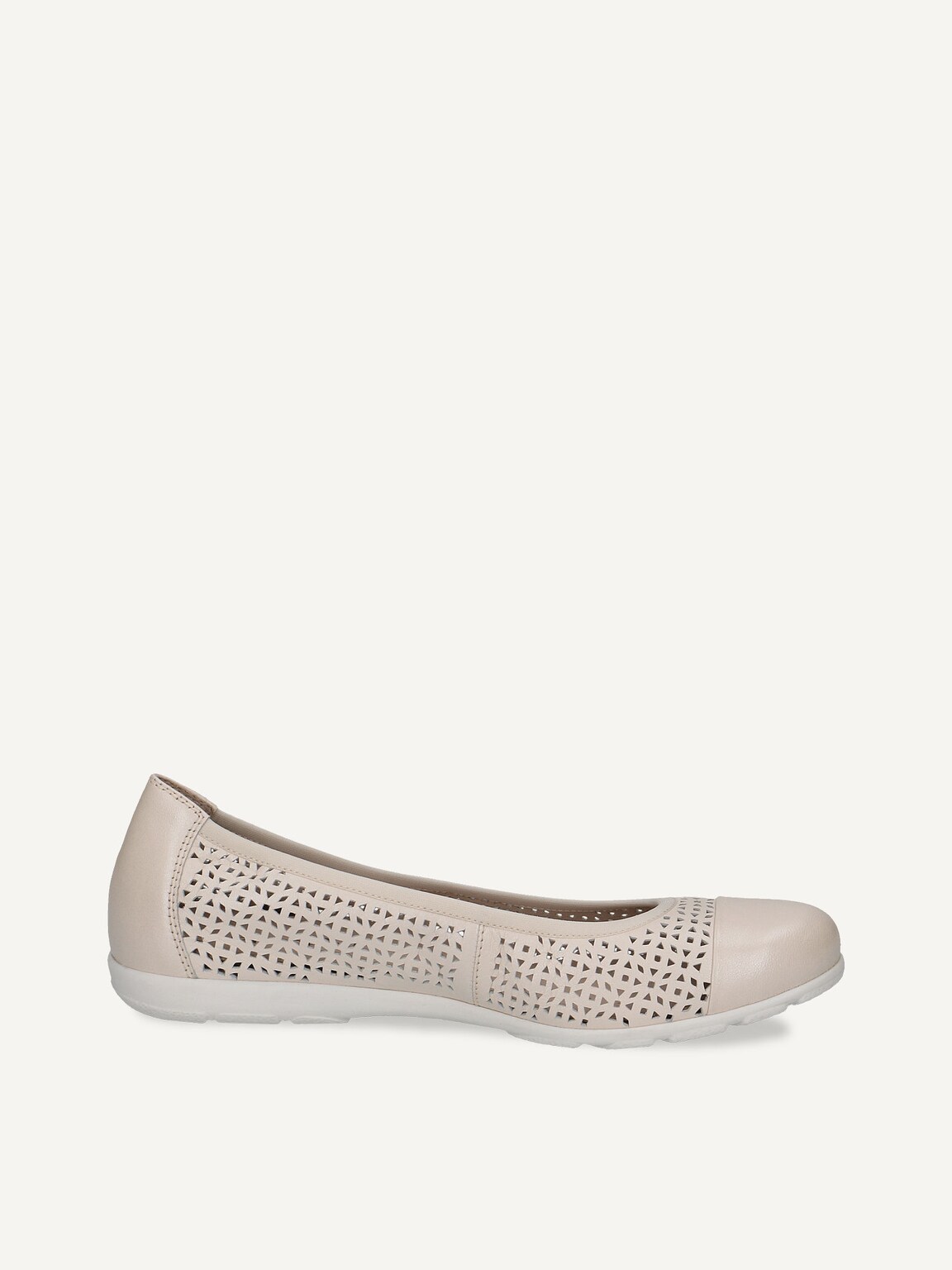Caprice, Leather Ballerina - beige CREAM PERLATO, image 4 of 6