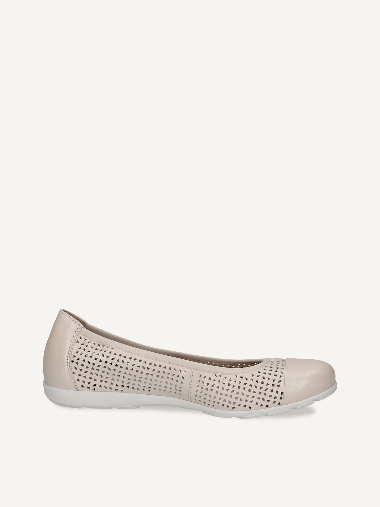 Caprice, Ballerine en cuir - beige CREAM PERLATO, image 4 sur 6