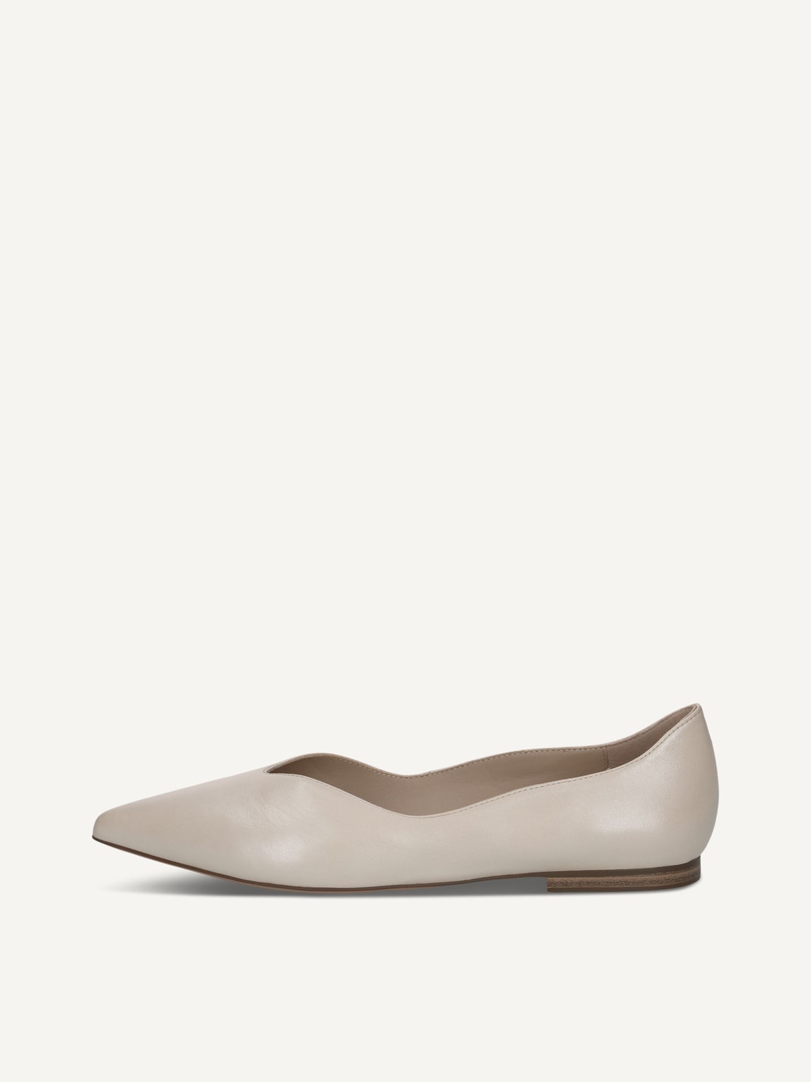 Caprice, Leather Ballerina - beige CREAM PERLATO, image 2 of 5