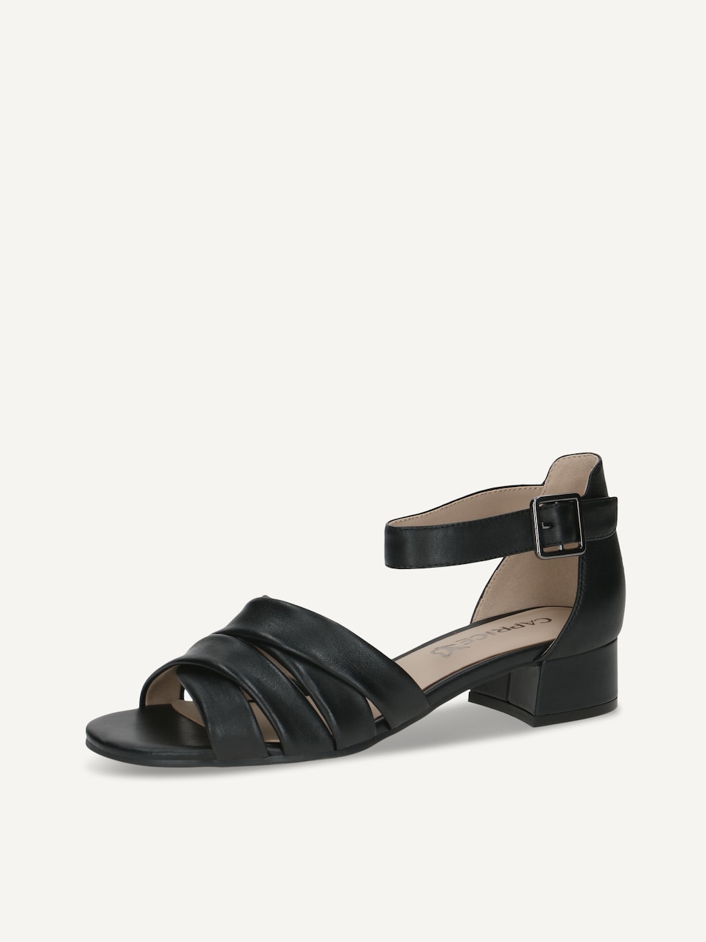 Caprice, Sandale à talon en cuir - noir BLACK NAPPA, image 2 sur 5