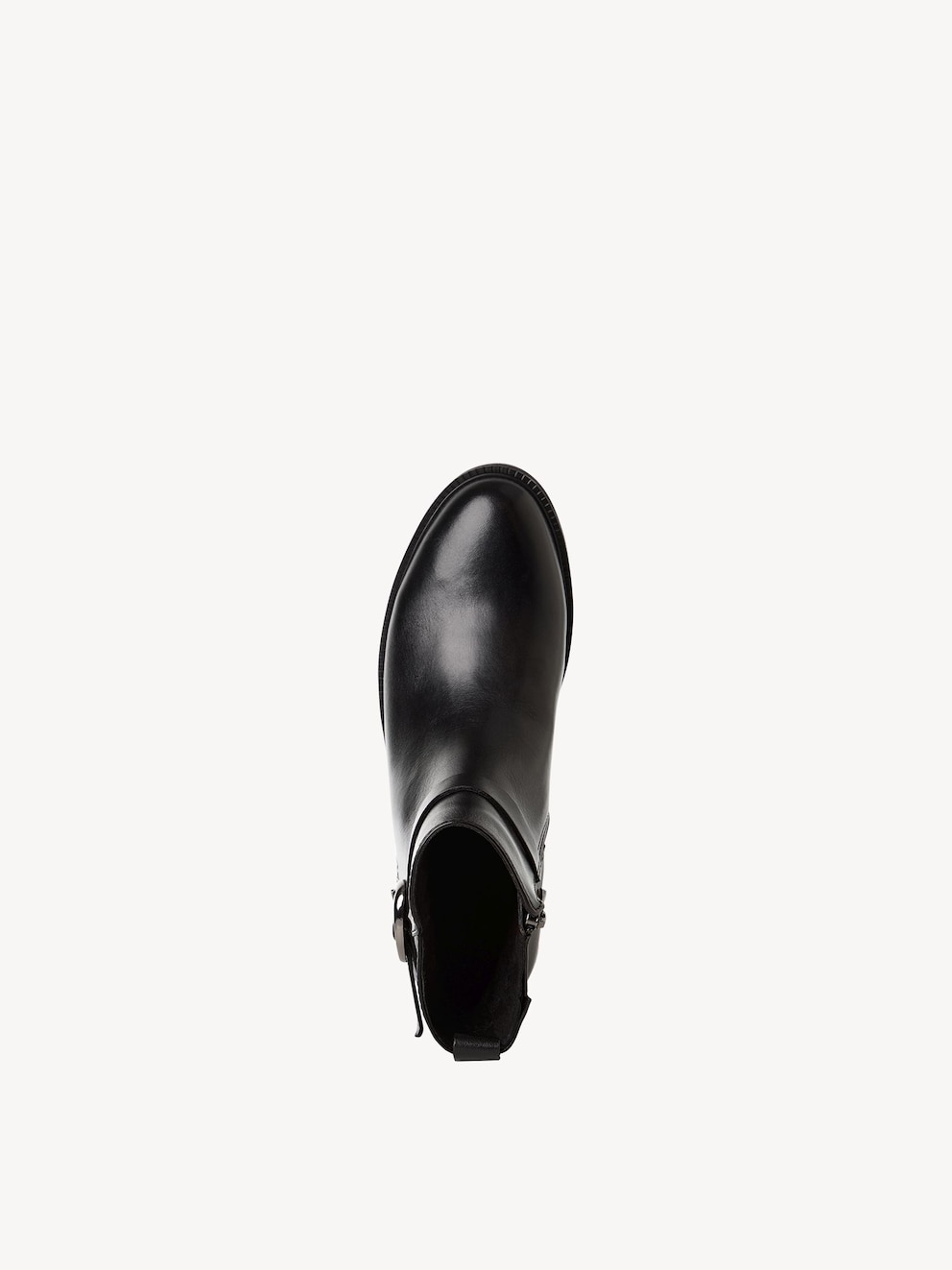 Marco Tozzi, Leren Enkellaarsje - zwart BLACK, afbeelding 5 van 6