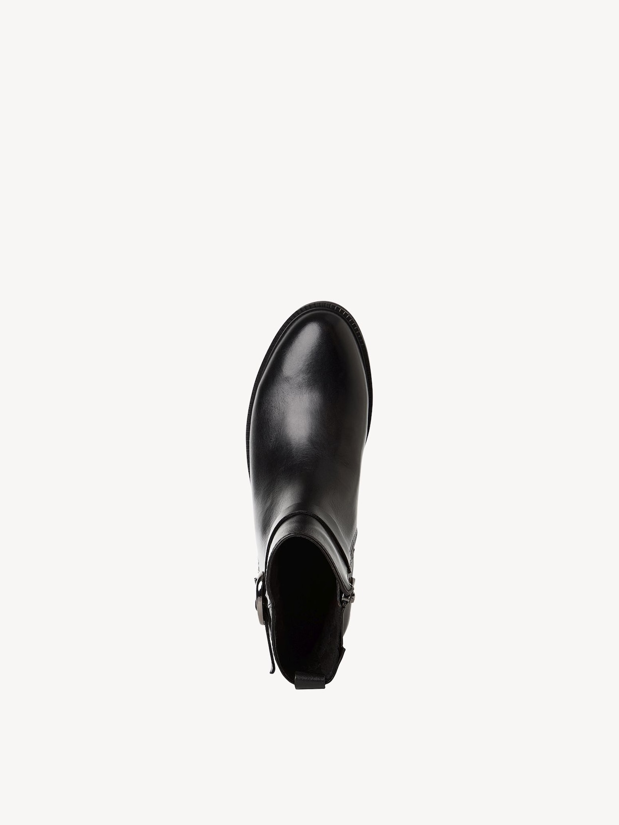 Marco Tozzi, Leren Enkellaarsje - zwart BLACK, afbeelding 5 van 6