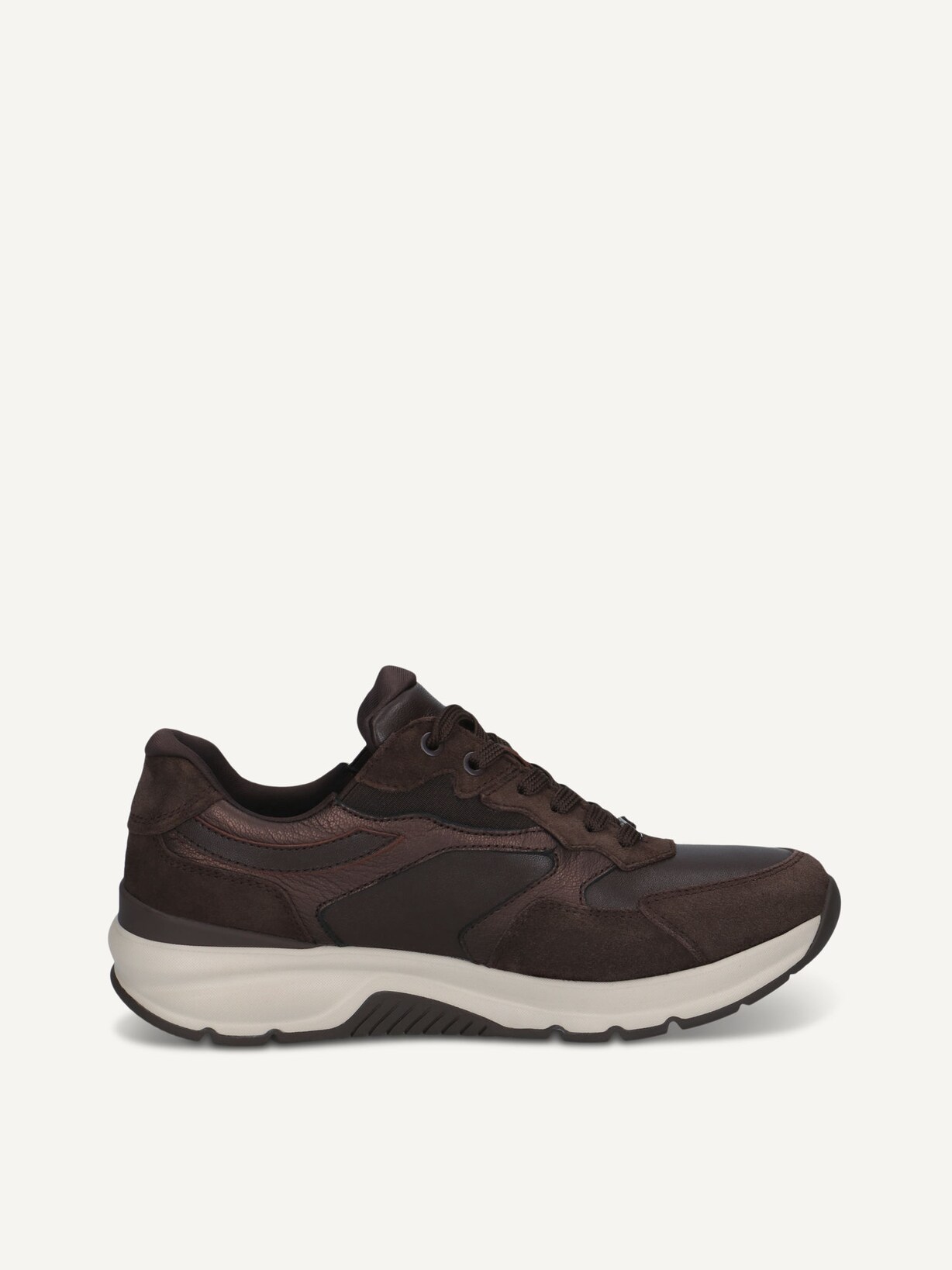 Caprice, Basket en cuir - marron DK BROWN COMB, image 3 sur 5