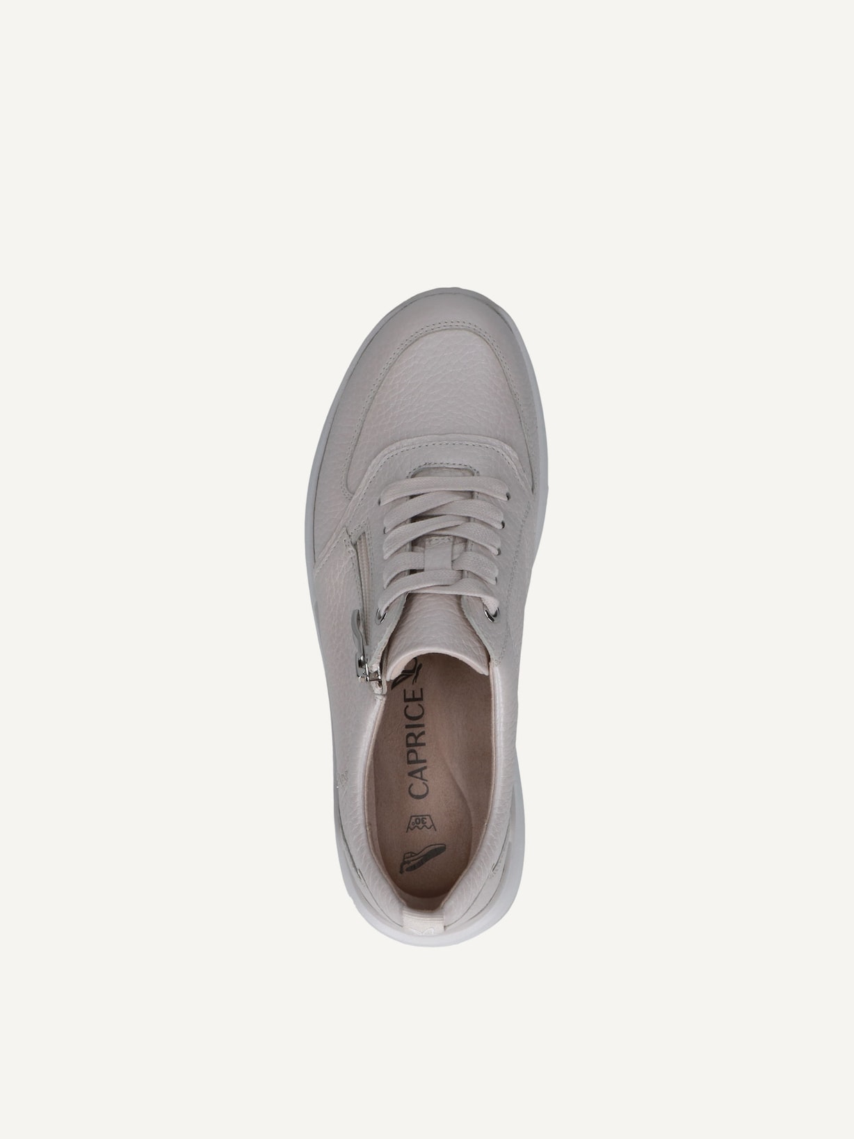 Caprice, Basket en cuir - blanc PEARL PERL DEE, image 5 sur 6