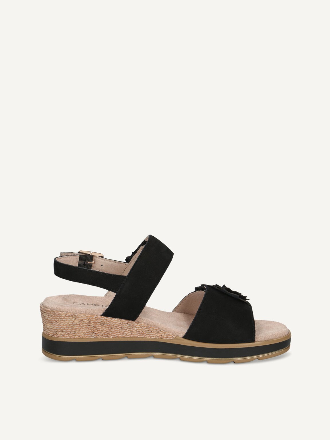 Caprice, Leather Sandal - black BLACK NUBUC, image 3 of 5