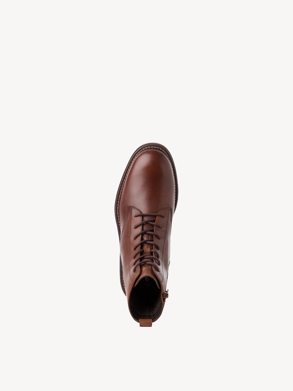 Marco Tozzi, Leren Enkellaarsje - bruin COGNAC, afbeelding 5 van 6