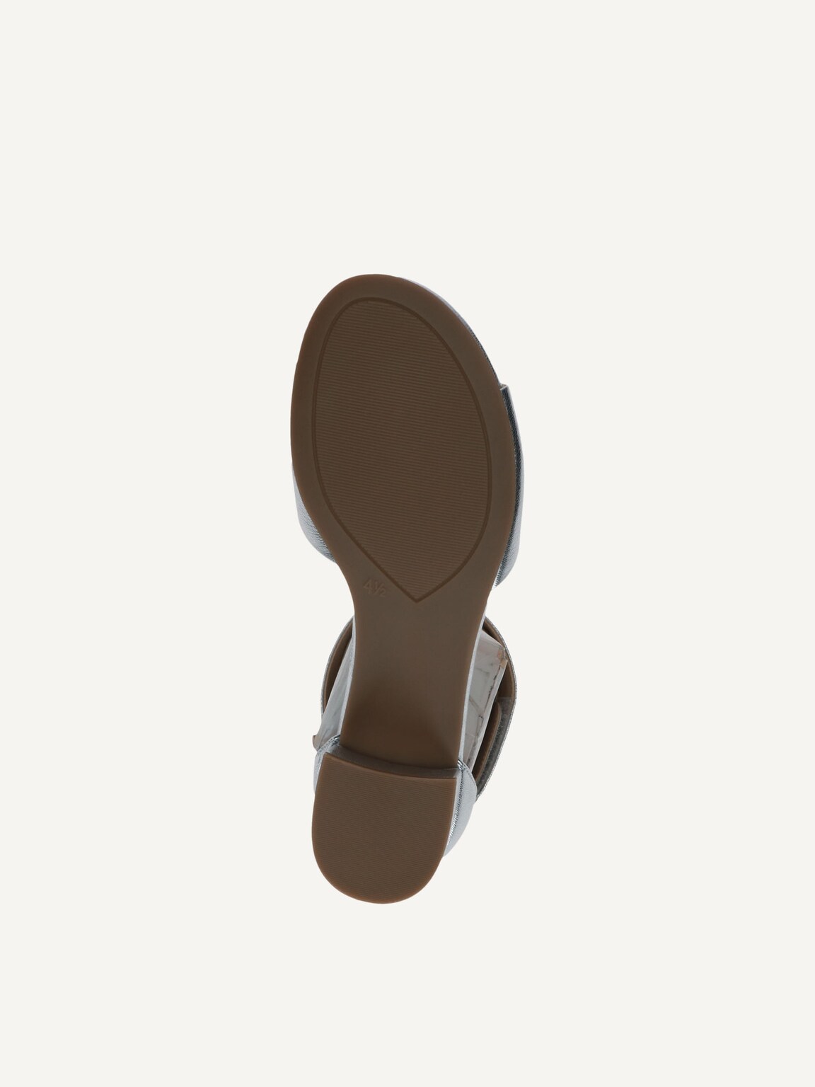 Caprice, Leather Heeled sandal - silver SILVER METAL., image 4 of 5