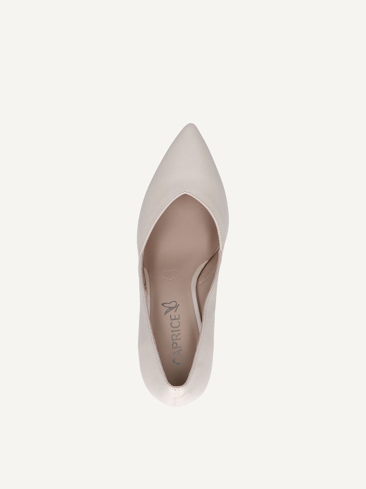 Caprice, Escarpin en cuir - beige CREAM PERLATO, image 4 sur 5