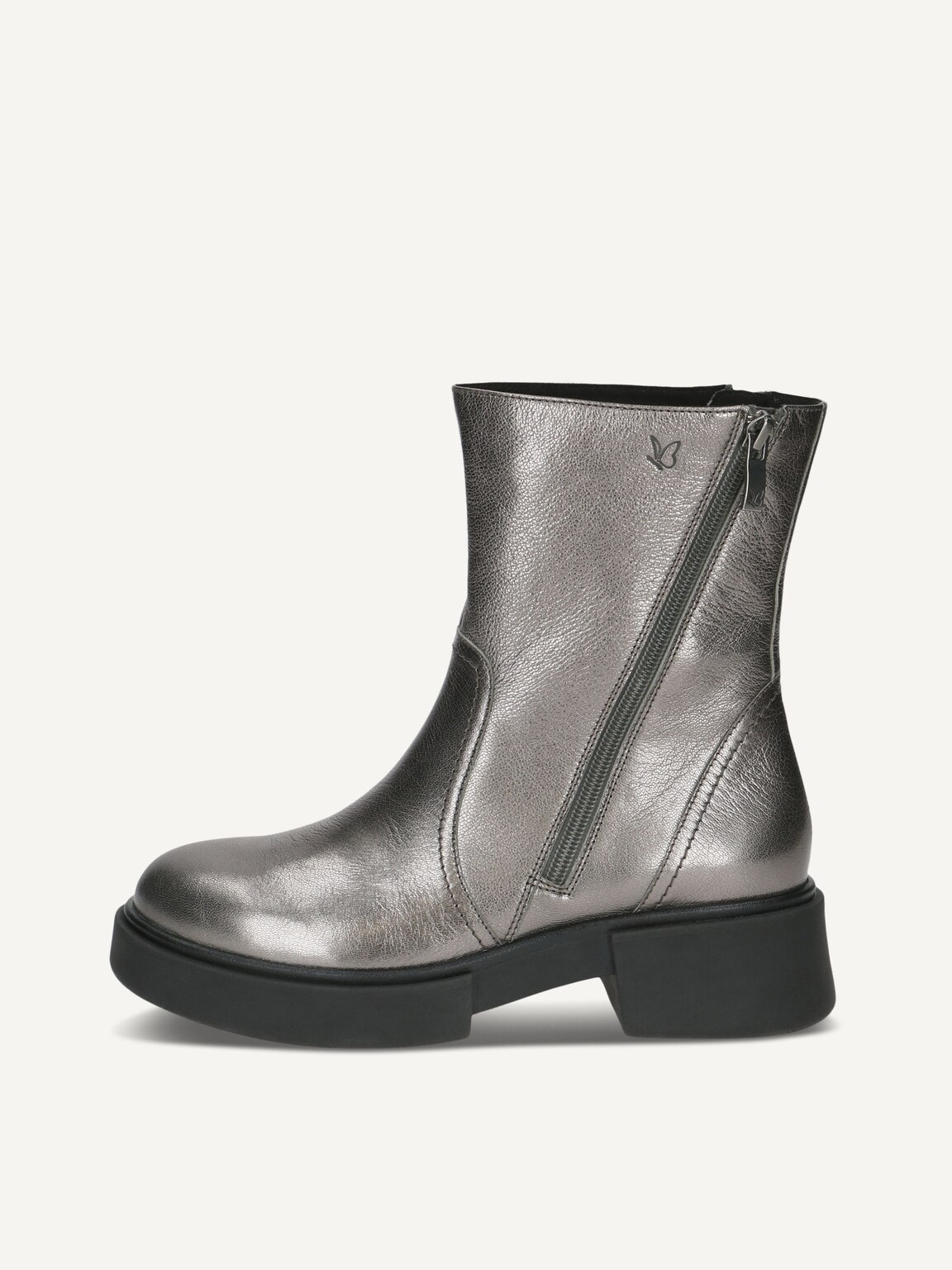 Caprice, Leather Bootie - metallic STONE METALLIC, image 2 of 5
