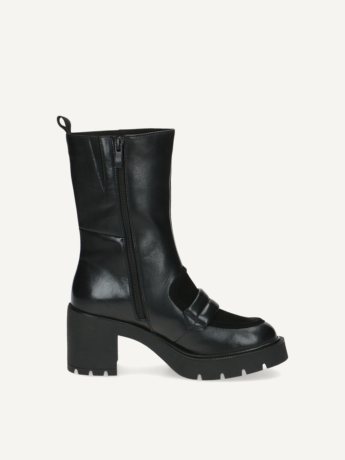 Caprice, Leather Bootie - black BLACK COMB I, image 4 of 6