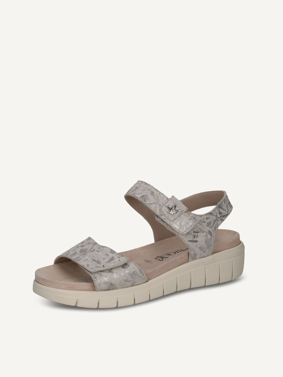 Caprice, Leather Sandal - white OFFWHITE/SILV., image 1 of 5