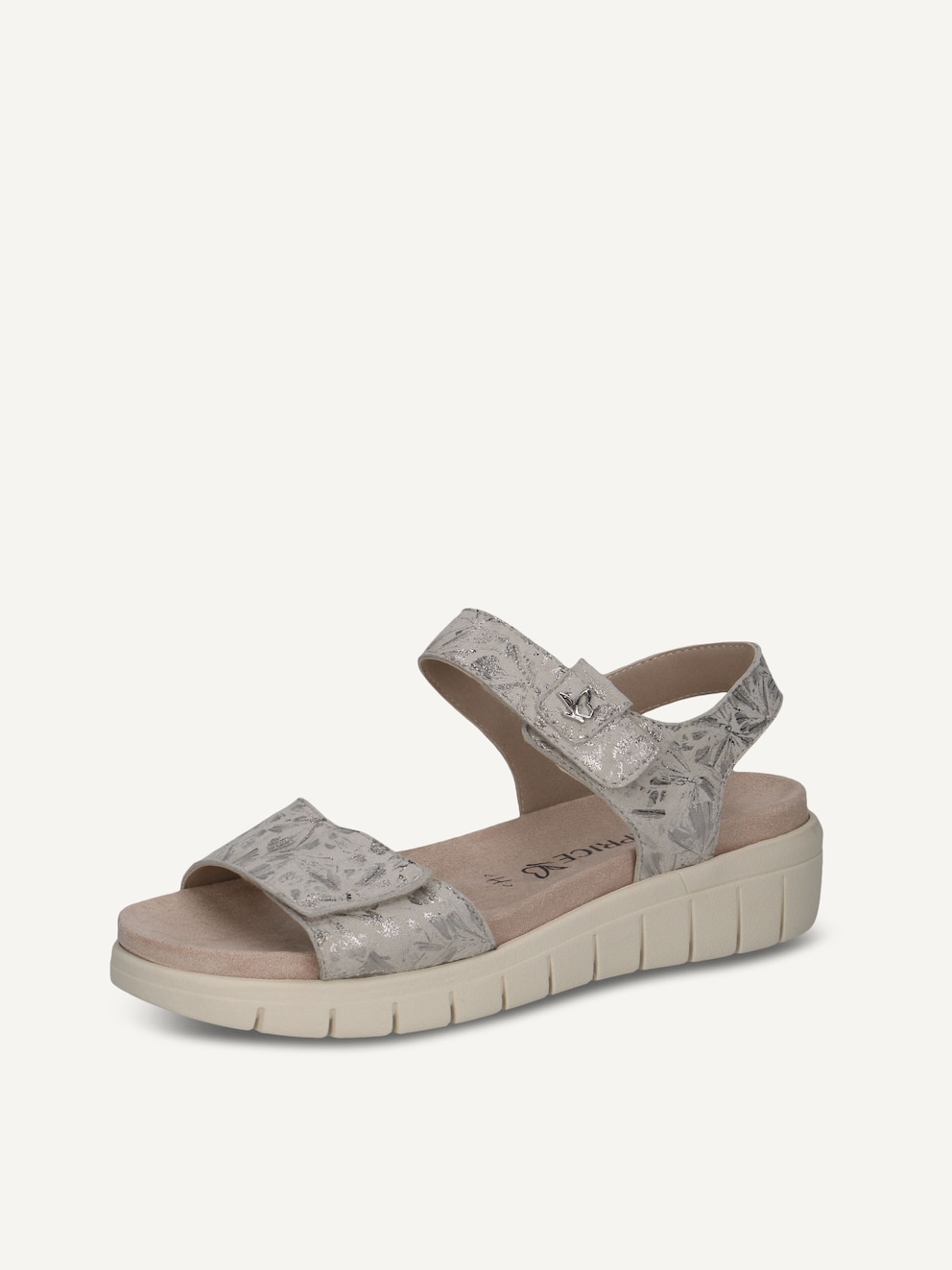Caprice, Sandale en cuir - blanc OFFWHITE/SILV., image 2 sur 5