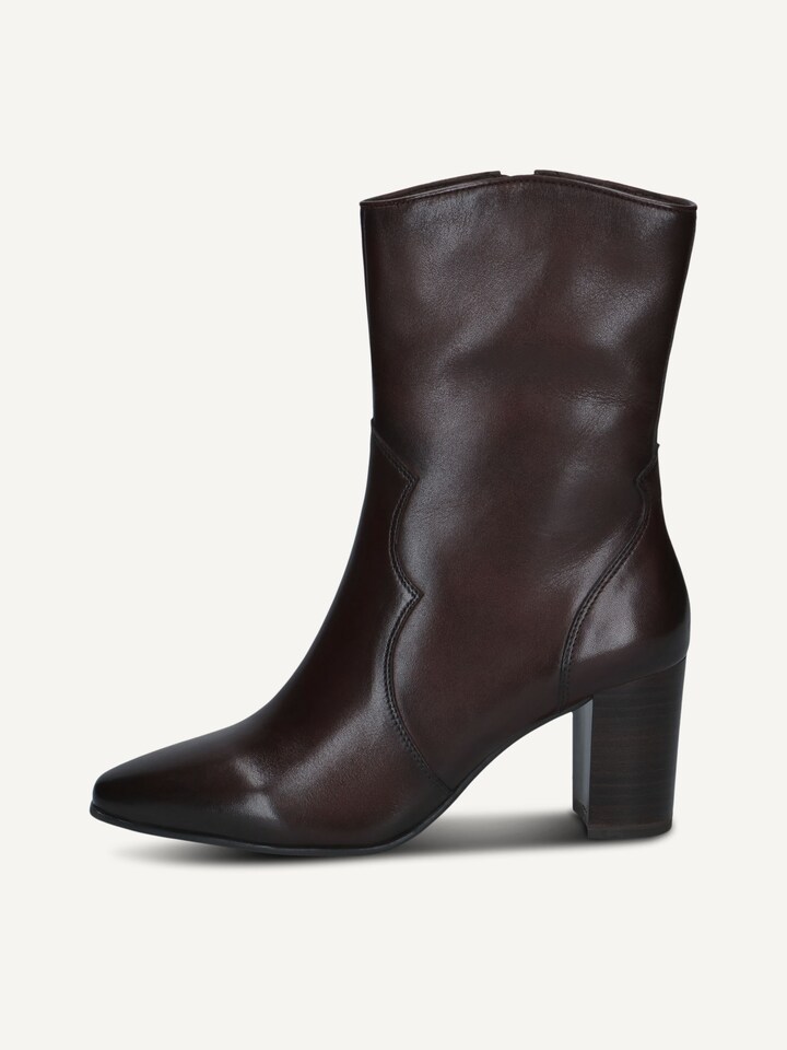 Caprice, Bottine en cuir - marron DK BROWN NAPPA