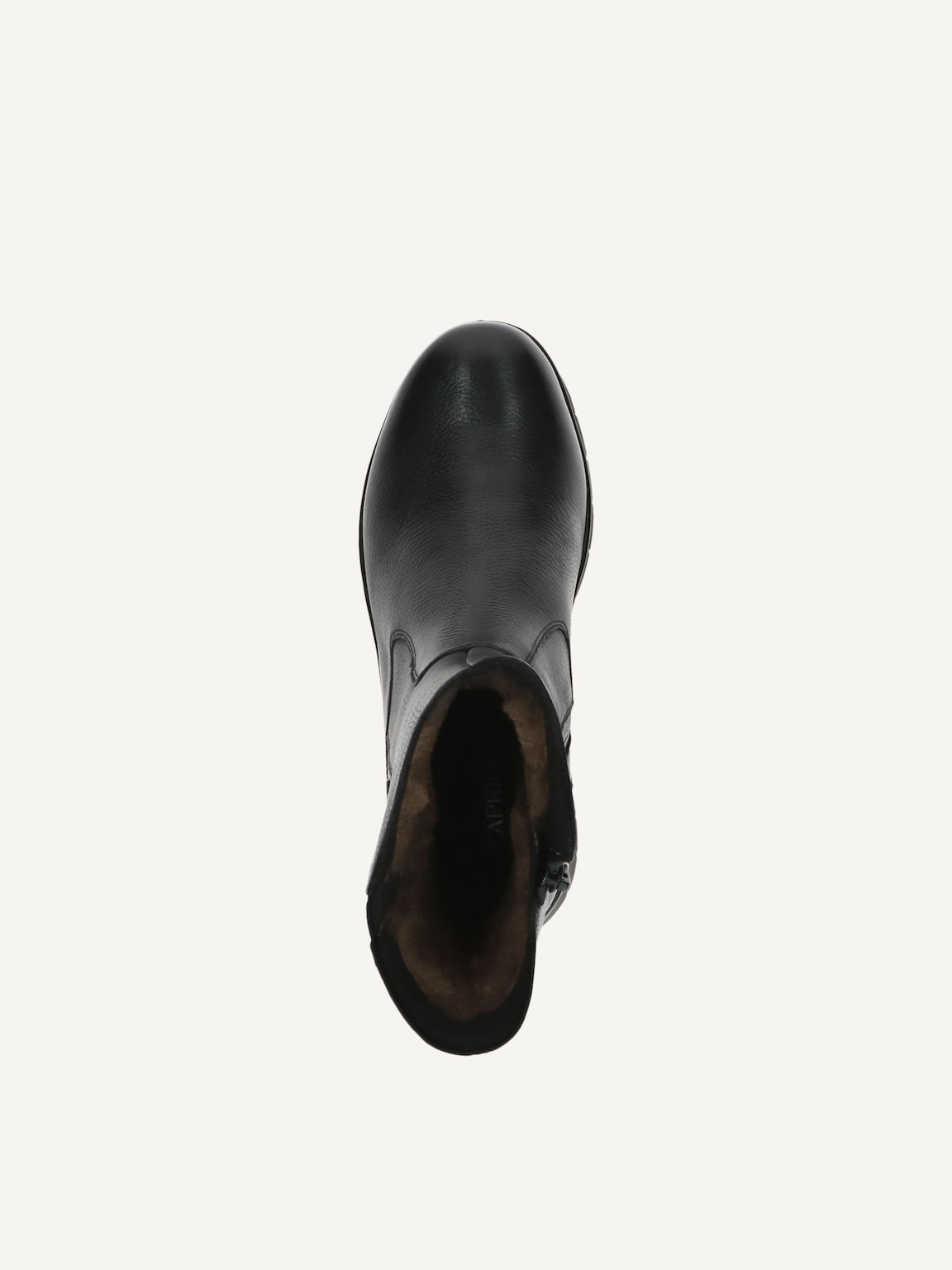 Caprice, Leather Bootie - black warm lining BLACK NAPPA, image 6 of 6