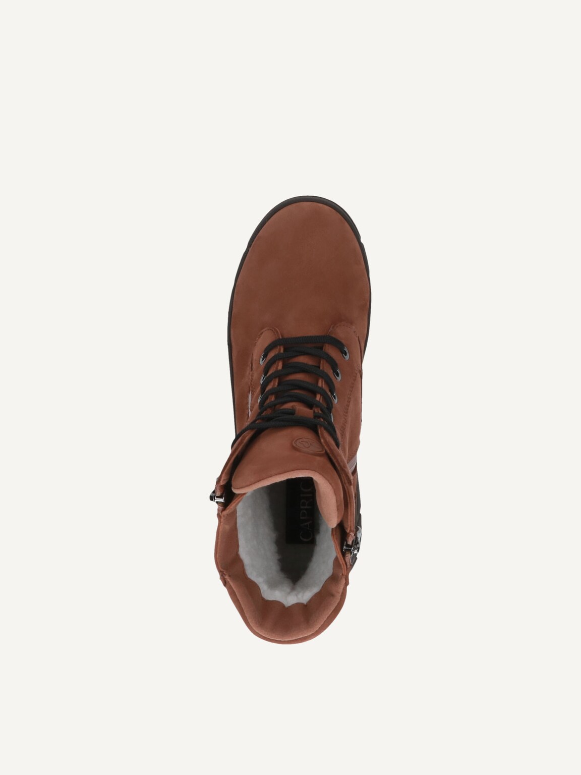 Caprice, Leather Bootie - brown warm lining COGNAC NUBUC, image 5 of 5