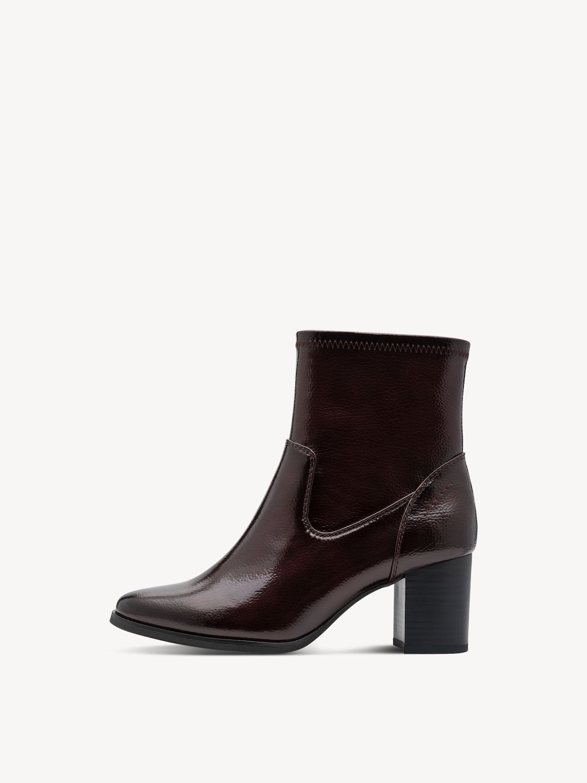 Marco Tozzi, Stiefelette - rot BORDEAUX PAT., Bild 1 von 6