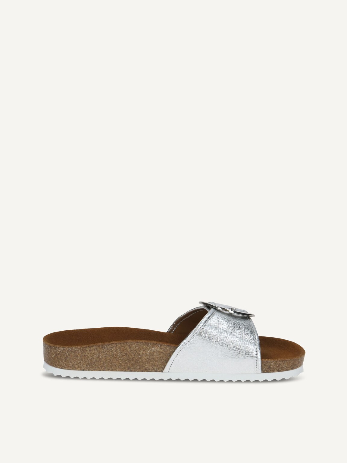 Caprice, Leather Mule - silver SILVER METAL., image 4 of 6