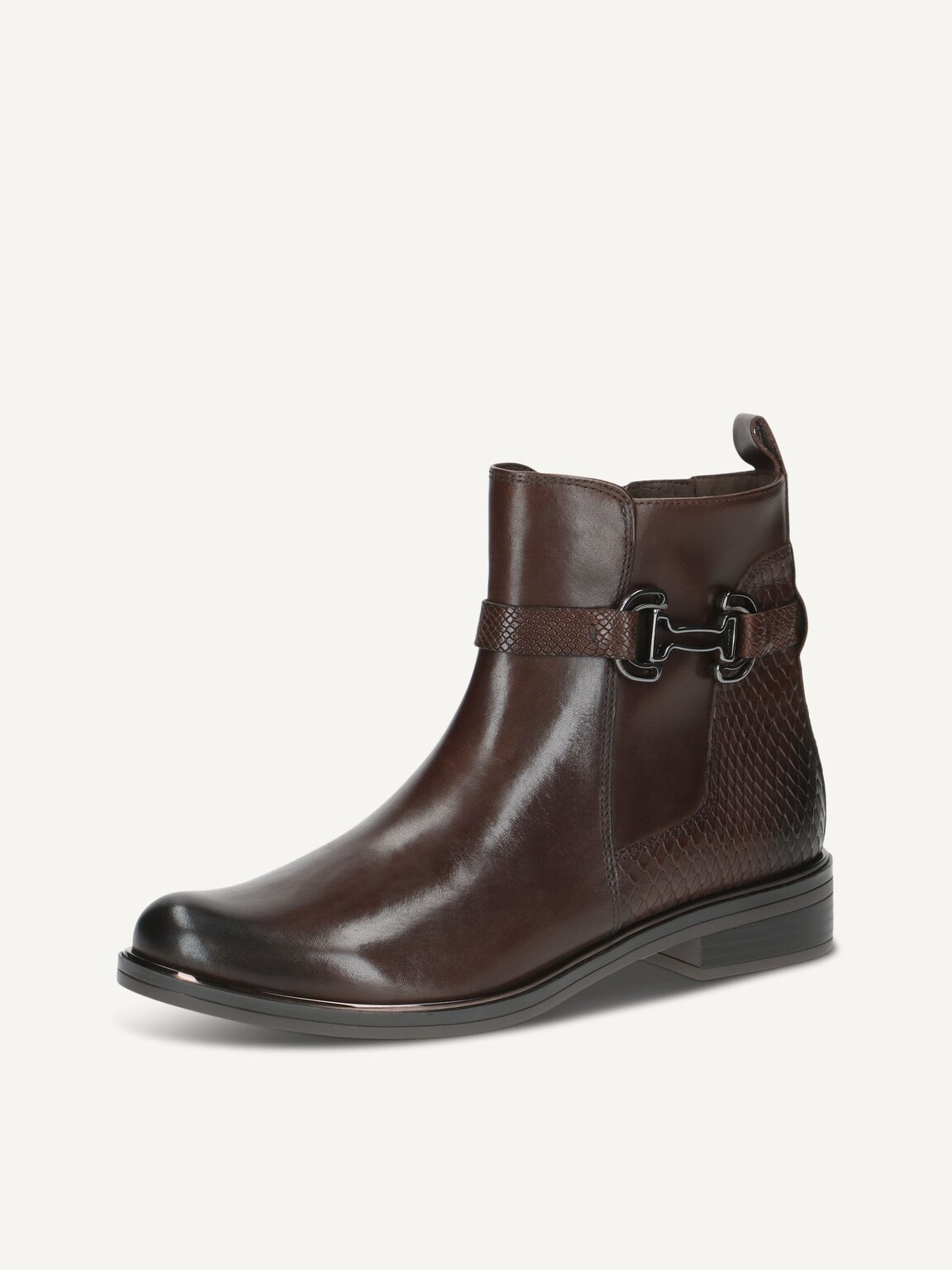 Caprice, Leather Bootie - brown DK BROWN COMB, image 1 of 5