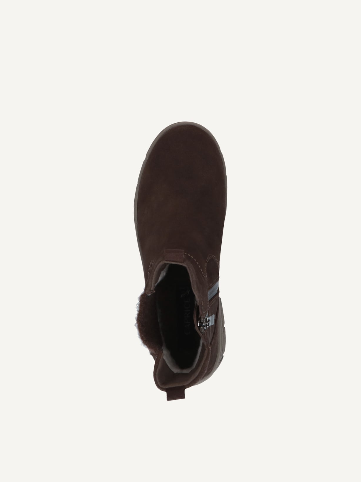 Caprice, Leather Bootie - brown DK BROWN SUEDE, image 4 of 5