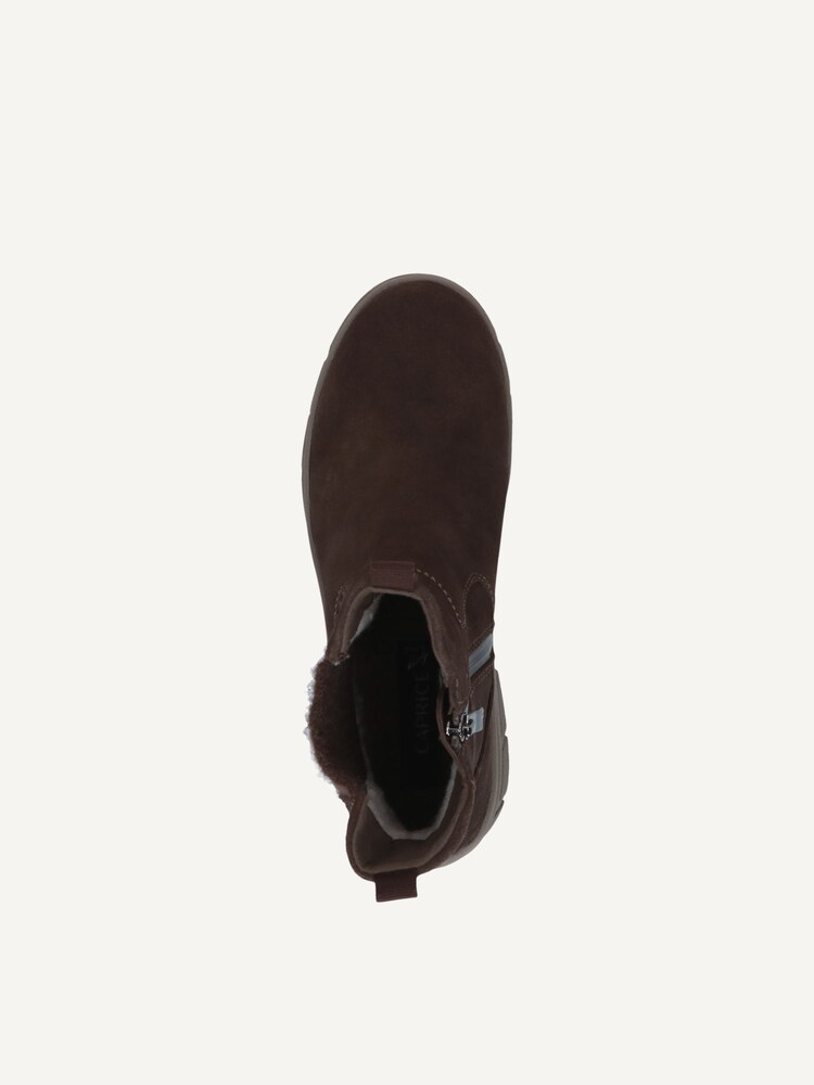 Caprice, Leather Bootie - brown DK BROWN SUEDE, image 4 of 5