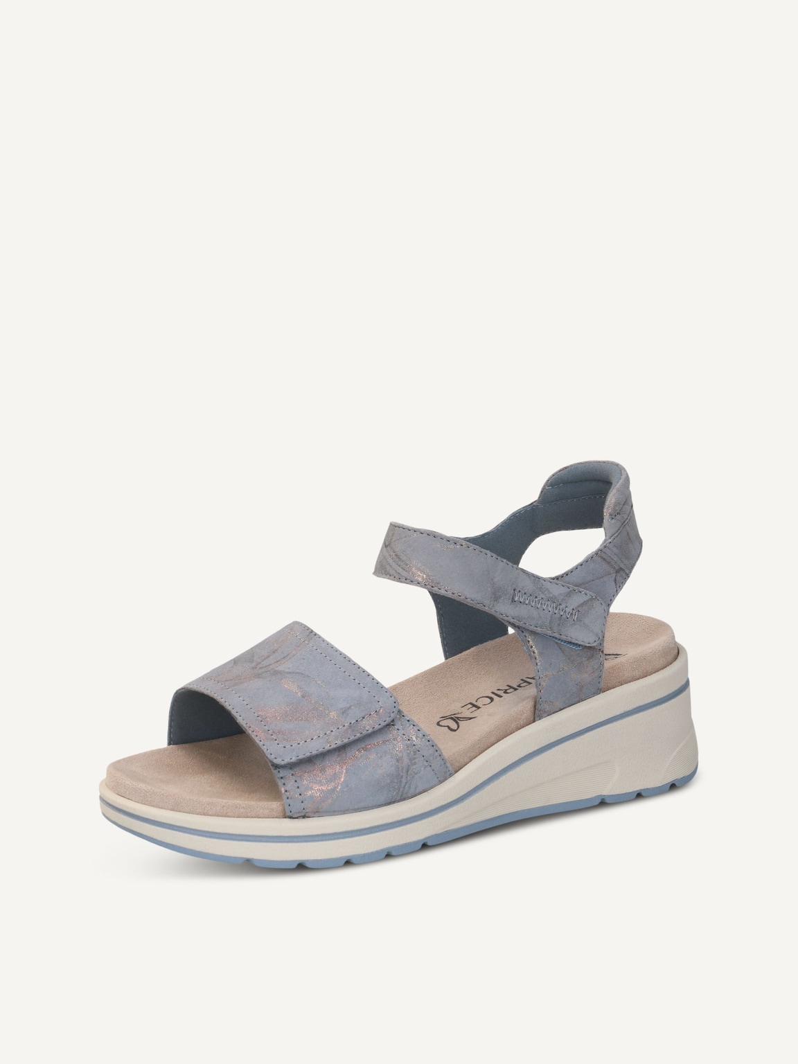 Caprice, Leather Heeled sandal - blue BLUE MULTI, image 1 of 6