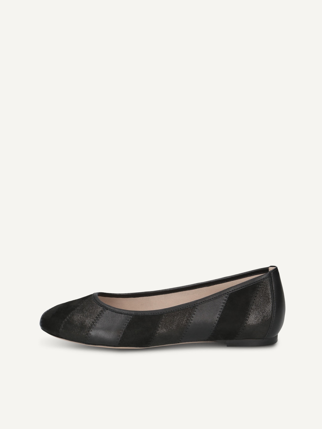 Caprice, Ballerine en cuir - noir BLACK METALLIC, image 1 sur 5