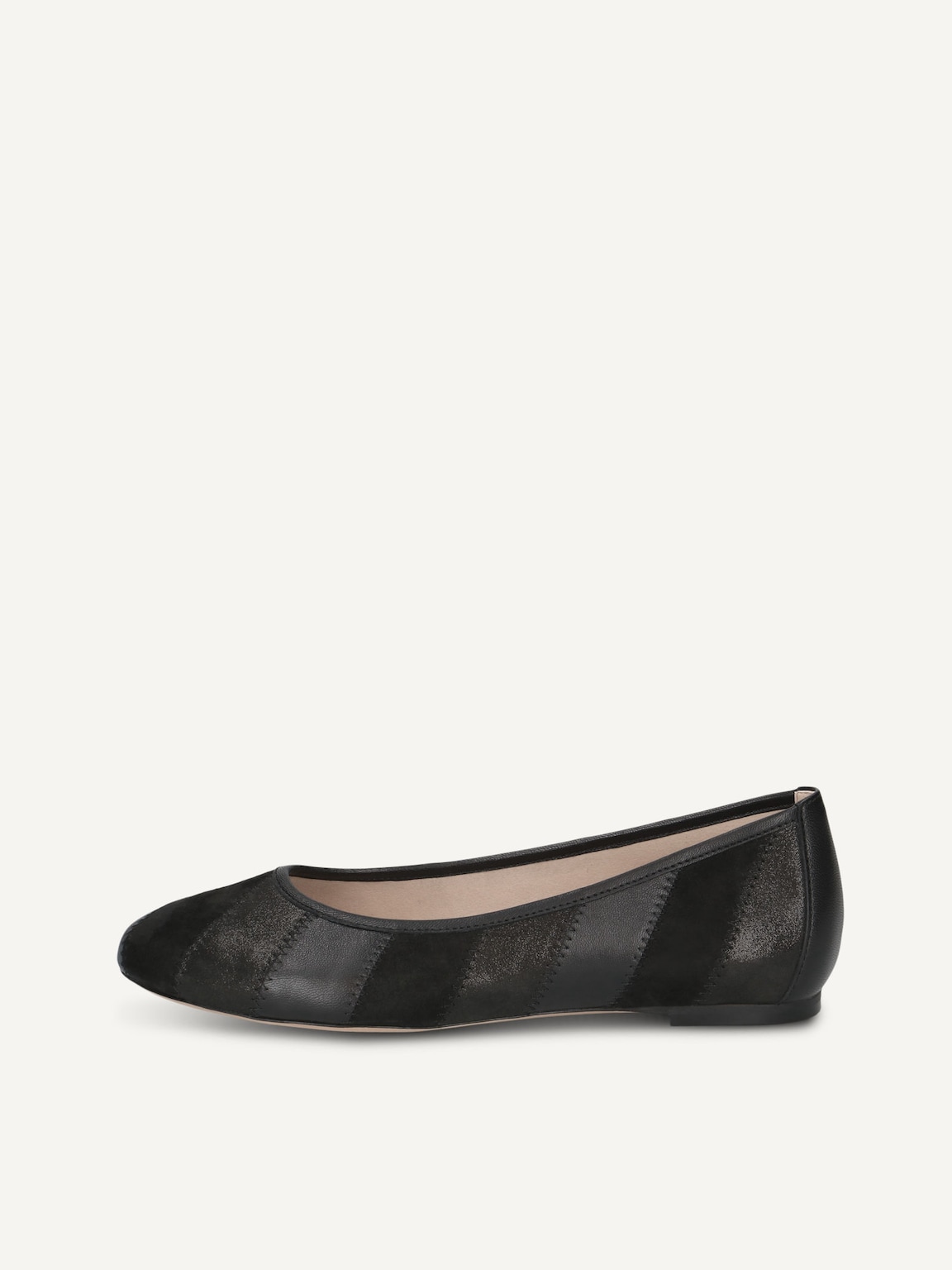 Caprice, Leather Ballerina - black BLACK METALLIC, image 2 of 5