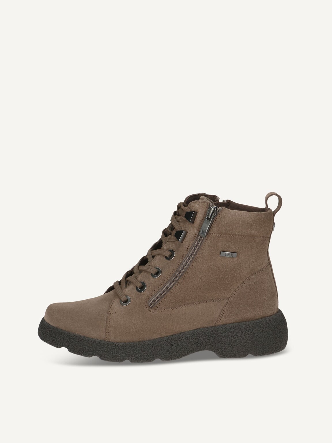 Caprice, Leather Bootie - brown TAUPE SUEDE, image 2 of 5