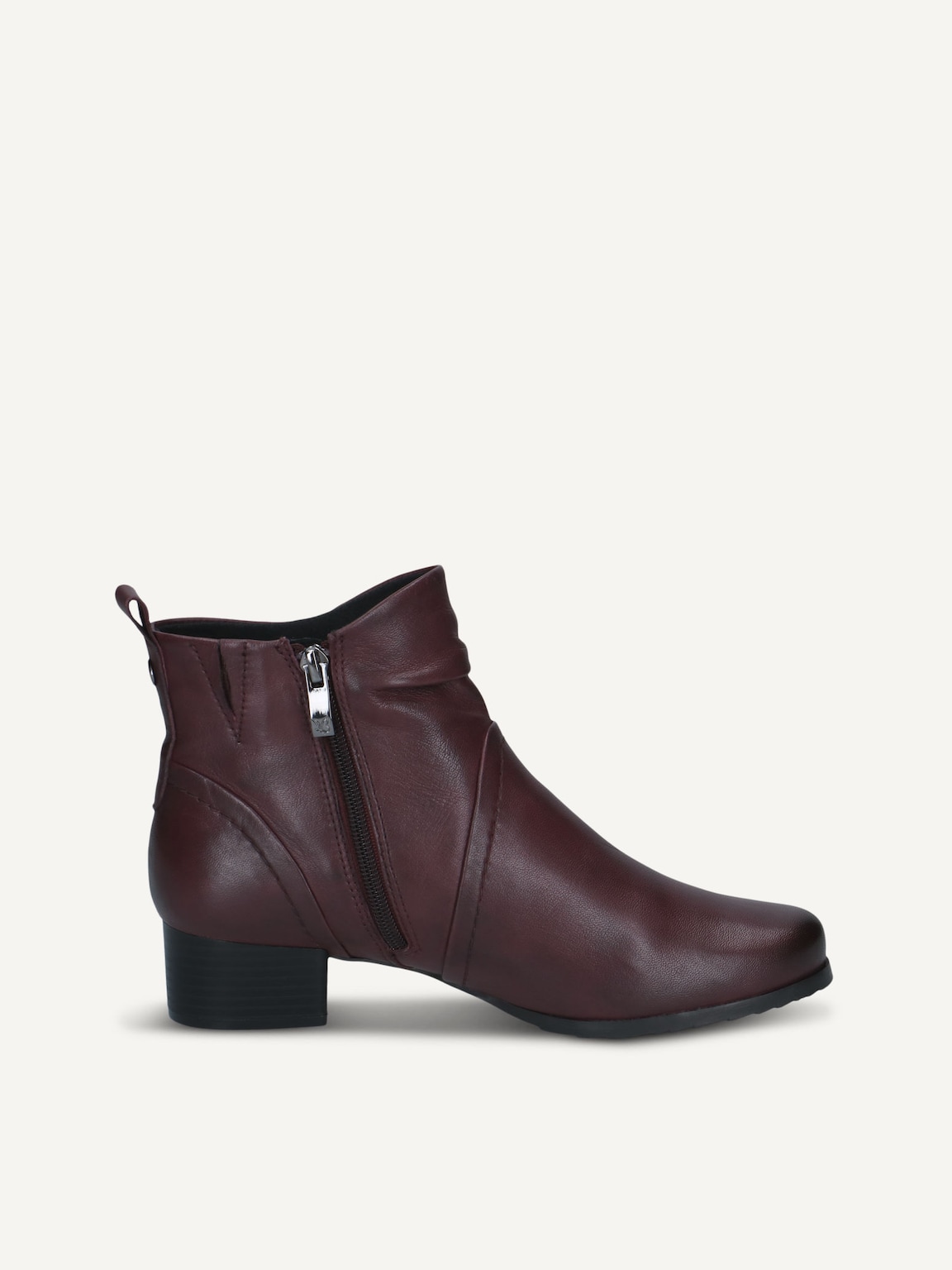 Caprice, Leather Bootie - red BORDEAUX NAPPA, image 3 of 5