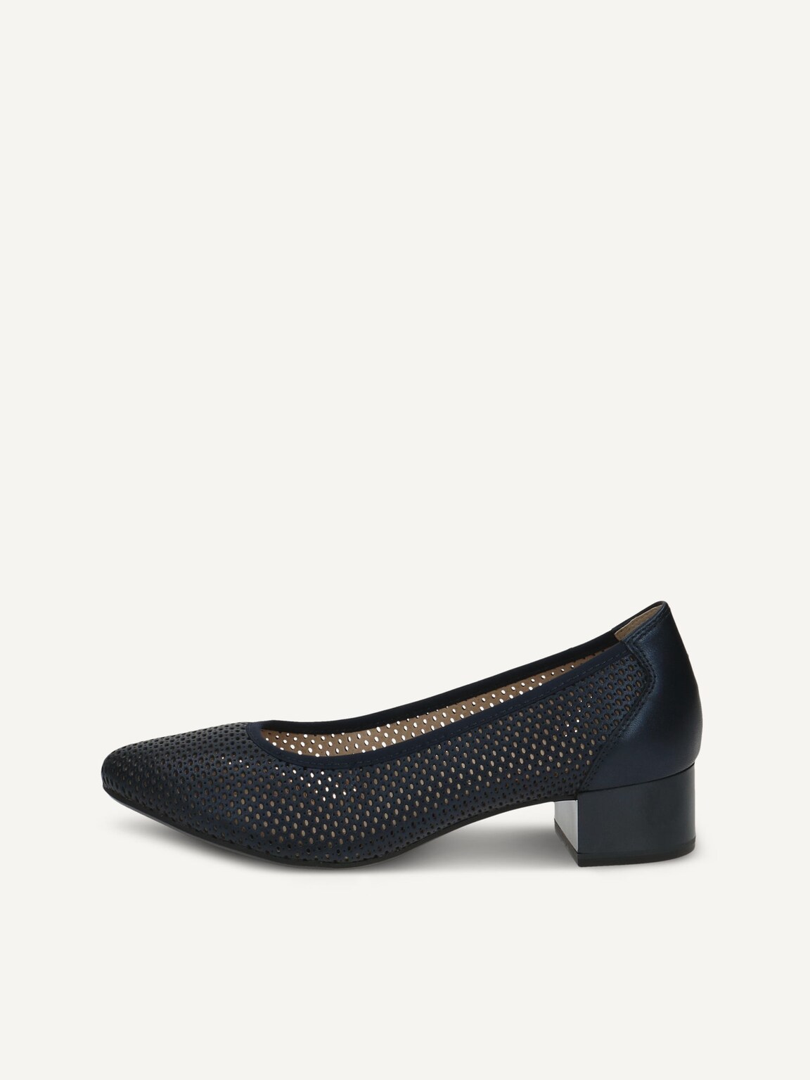 Caprice, Leather Pumps - blue NAVY PERLATO, image 2 of 5