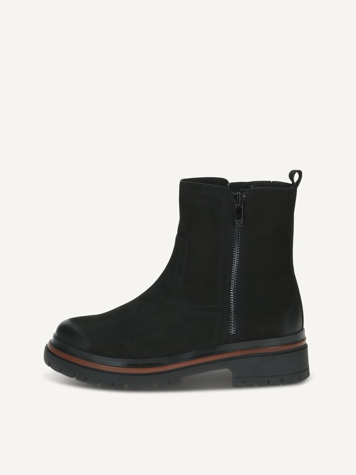 Caprice, Leather Bootie - black BLACK NUBUC, image 2 of 5