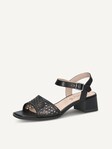 Not selected, Caprice, Leather Heeled sandal - black BLACK NAPPA